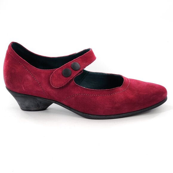 Arche Shoes - ARCHE Nubuck Leather Mary Jane Pump Heels